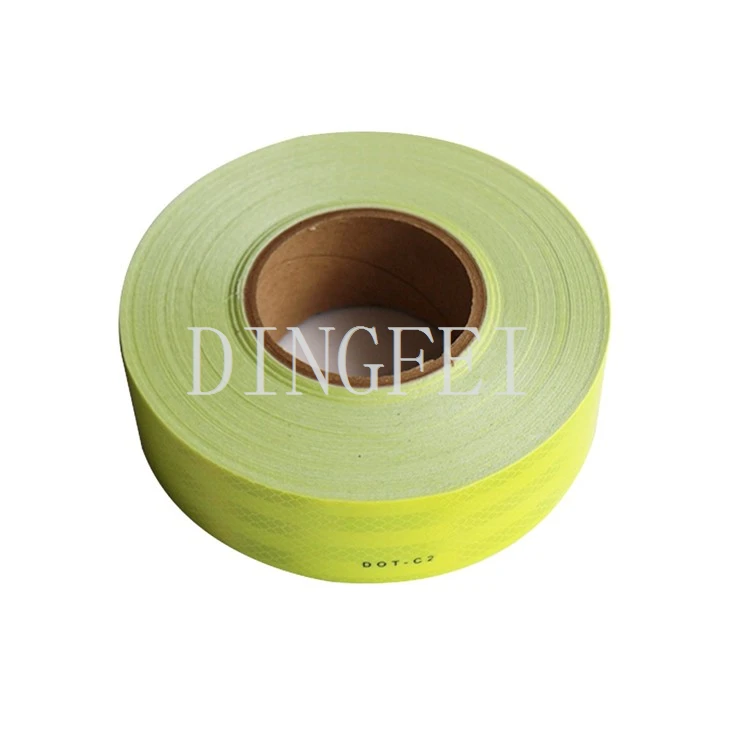 Fluorescent Yellow Reflective Tape For Truck Trailers