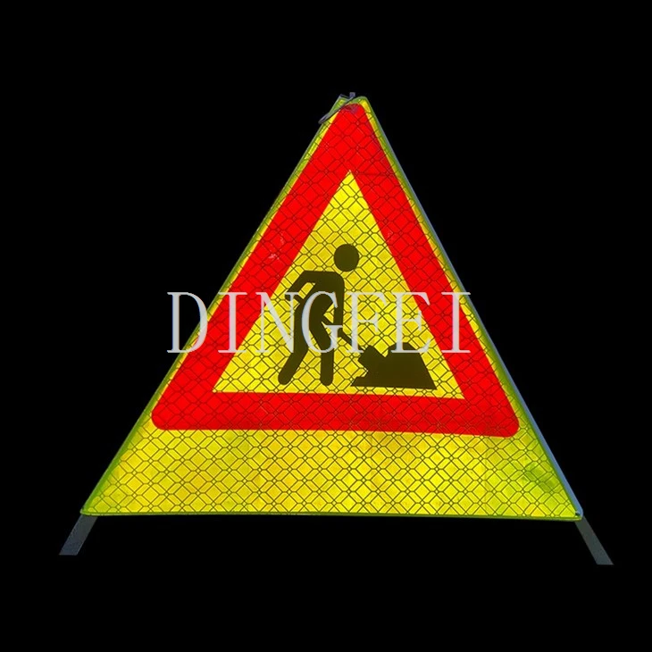 Foldable Reflective Triangle Warning Sign