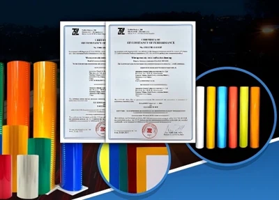 Dingfei Reflective Materials saņem jaunu sertifikātu augstai - veiktspējas mi...
